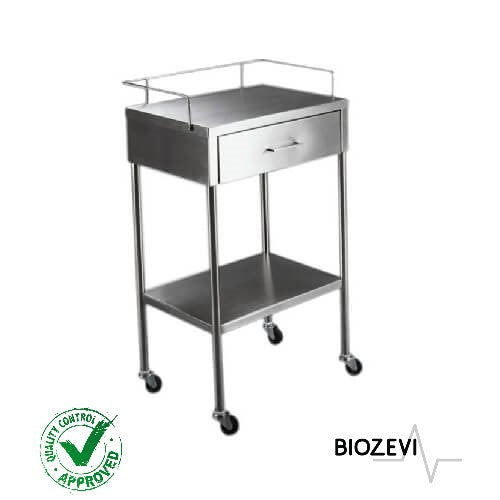 MESA PASTEUR C/ CAJON EN CROMO CON ACERO 430