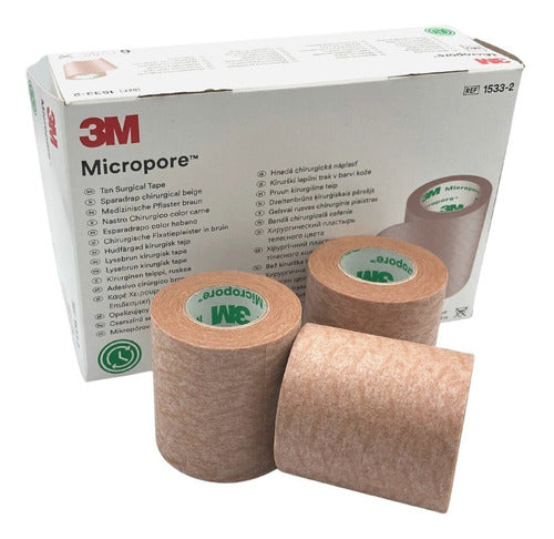 15332 MICROPORE PIEL 2" (5.08CM) C/6