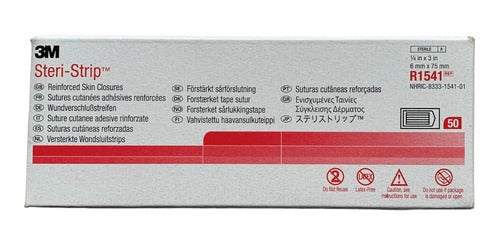 R1541 STERI-STRIP 0.6 X 7.5CM 50 SOB C/3