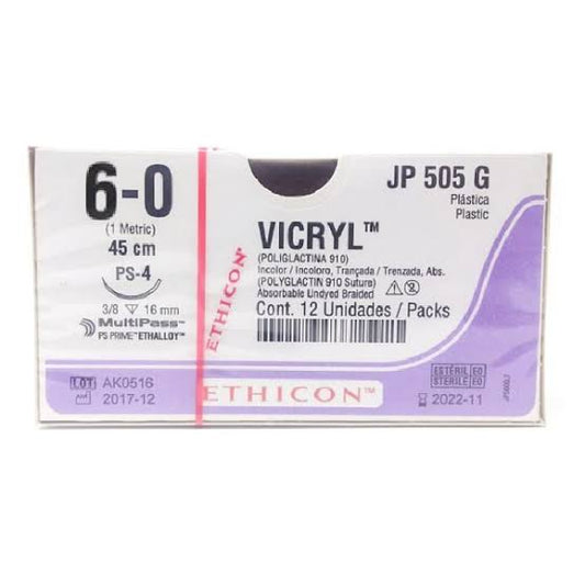 JP505G VICRYL*INCOLORO 6/0 PS-4(15MM)