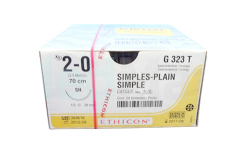 H121T CATGUT SIMPLE 4/0 SC-20(20MM)CUTIC