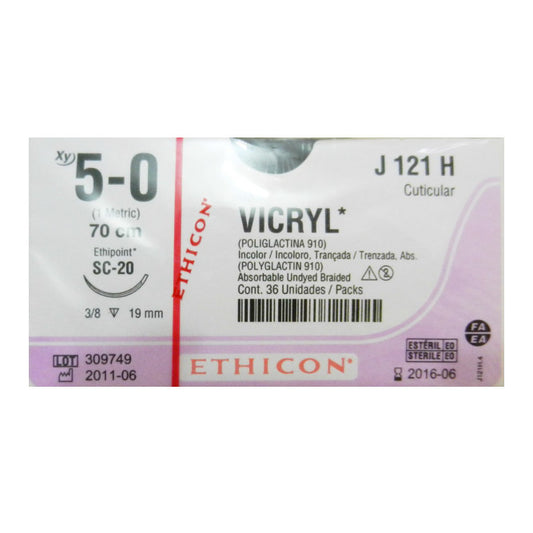 J122H VICRYL 4/0 SC-20 19MM CUTICULAR