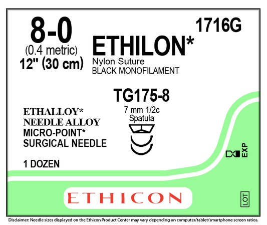 7770G ETHILON 10/0 TG140-6 OFTAL