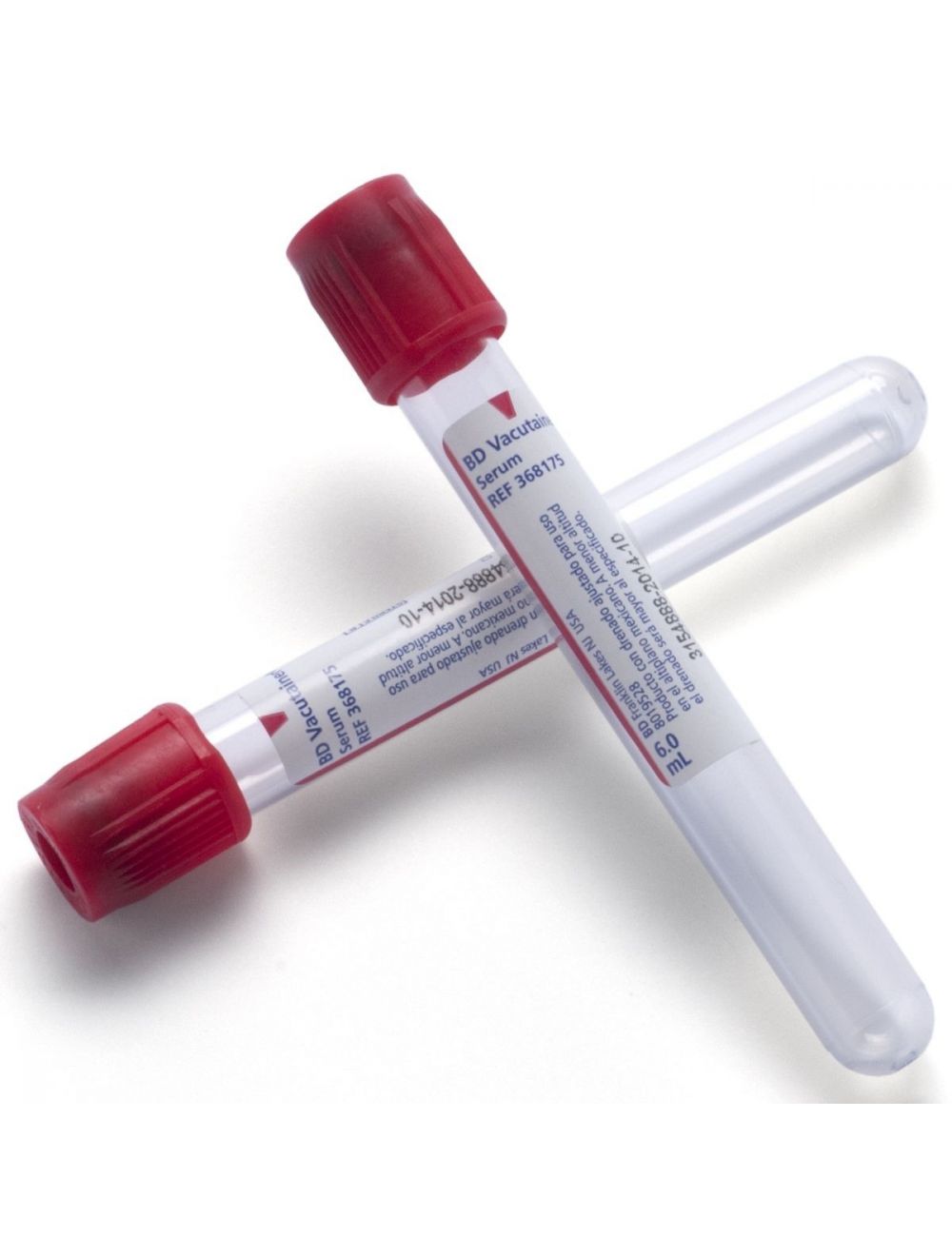 368175 TUBO VACUTAINER ROJO 6ML C/100