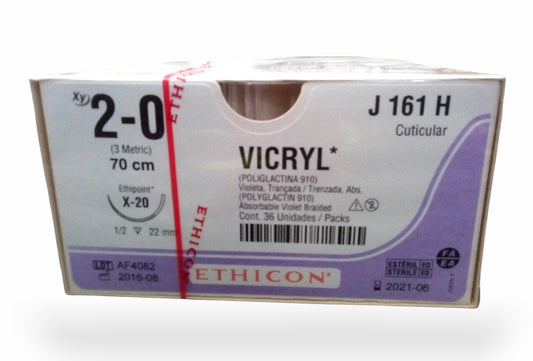 XY J546G VICRYL 7/0 TG-140-8 D/A OFTALMI