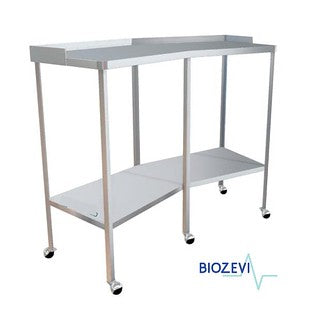 MESA RIÑON CON ENTREPAÑO ACERO INOXIDABLE T-304