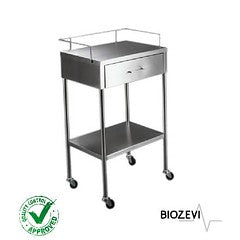 MESA PASTEUR C/ CAJON CROMO PINTADO EN ACERO