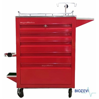 CARRO ROJO ESMALTADO CON PORTASUERO