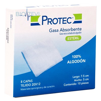 0180150 GASA ESTERIL DE 7.5X5 CAJA C/10