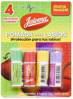 139135 POMADA P/LABIOS V/SABORES C/4