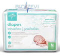 MBD200N PAÑAL PREDOBLADO BEBE RN C/200