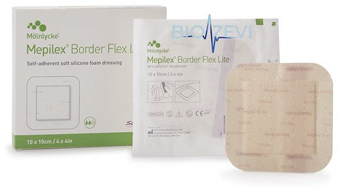581300 MEPILEX BORDER FLEX LITE4"X 4"