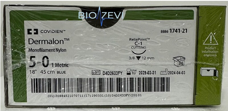 88861741-21 DERMALON 5-0 CE-2  12 MMC/36