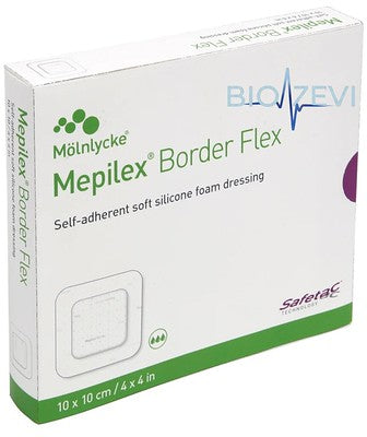 595300 MEPILEX® BORDER FLEX 4" X 4"