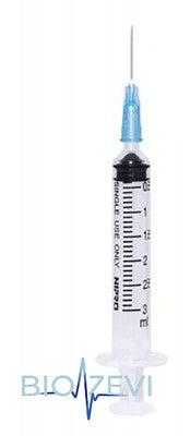 JD-03L2325 JERINGA 3ML AGUJA 23GX 25MM