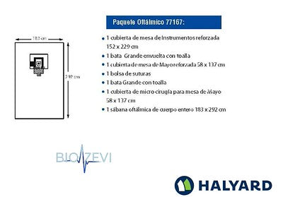 77167 PAQUETE QUIRURGICO OFTALMICO