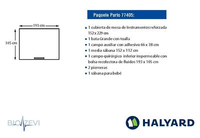 77405 PAQUETE QUIRURGICO PARA PARTO