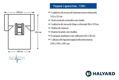 77691 PAQUETE P/ COLECISTECTOMIA 5