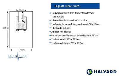 77331 PAQUETE QUIRU U-BAR O GENERAL