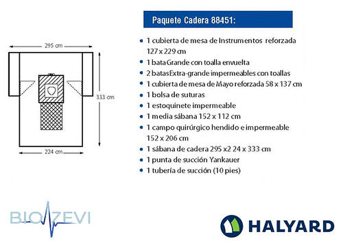 88451 PAQUETE ORTOPEDICO CADERA V