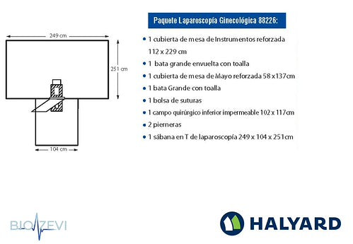 88226 PAQUETE LAPAROSCOPIA GINECOLÓGICA