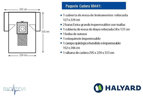 88441 PAQUETE ORTOPEDICO DE CADERA XI