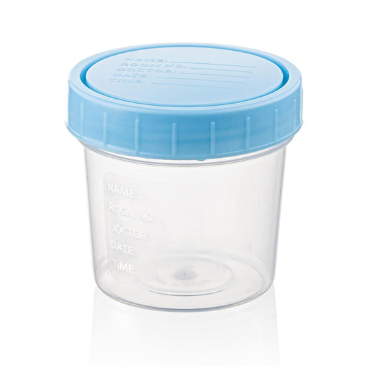 VASO COPRO C/TAPA ESTERIL DE 100 ML