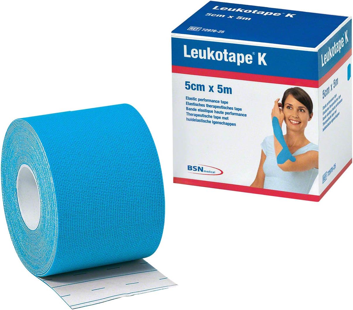 7297824 LEUKOTAPE K 5CMX5M AZUL CLARO
