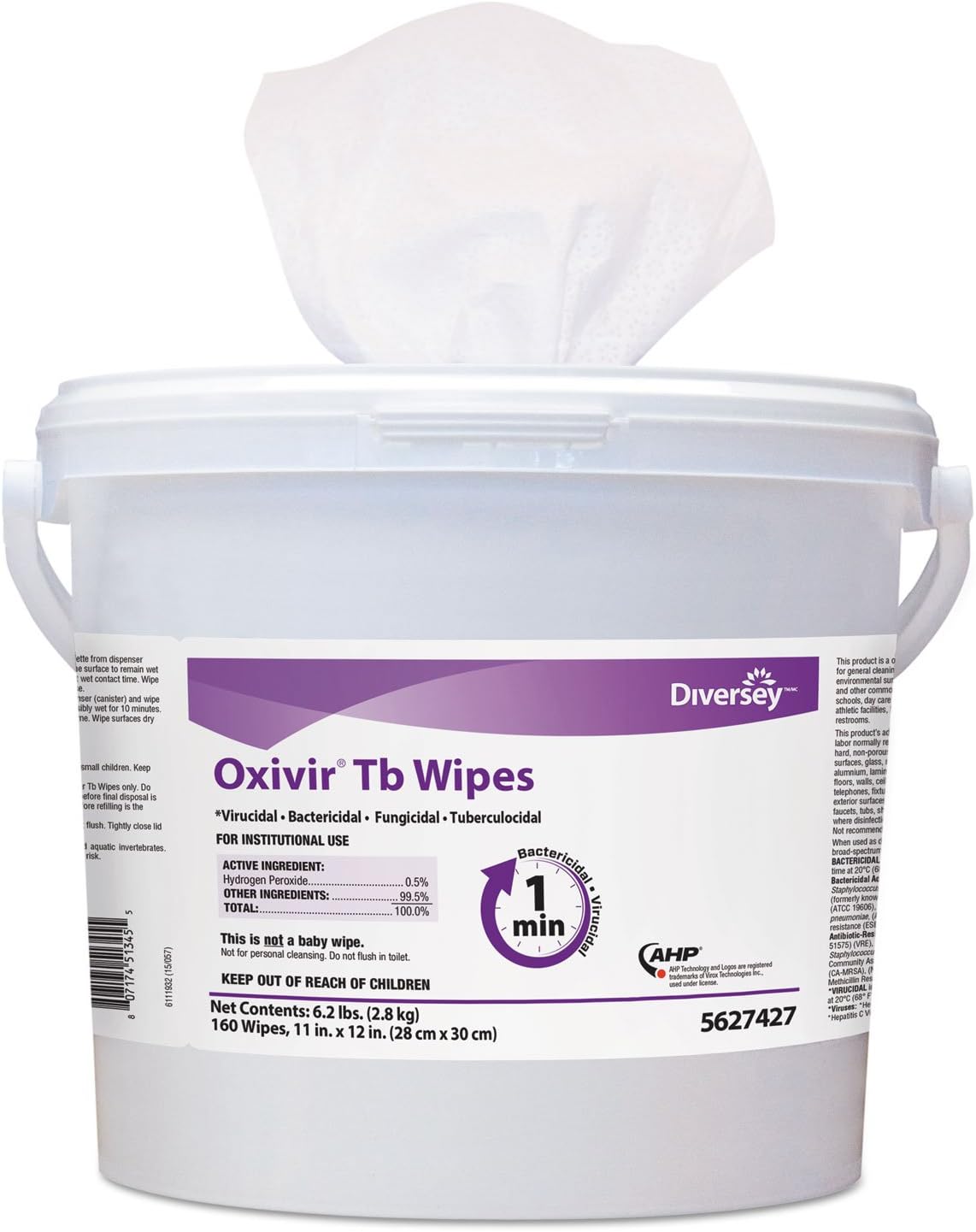5388471 OXIVIR TB TOALLAS 7X8" C/60