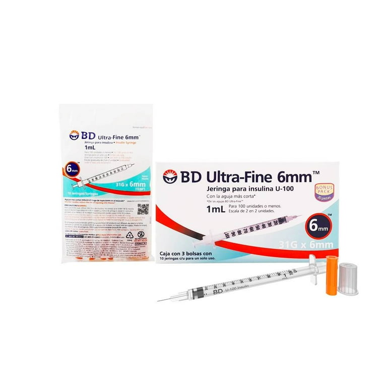 326787 JERINGA P/INSULINA 1ML 31GX6 C/30