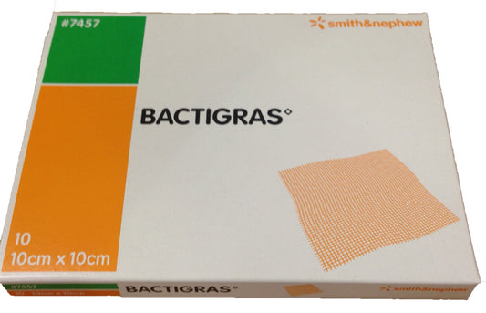 7457 BACTIGRAS 10X10 CM C/10