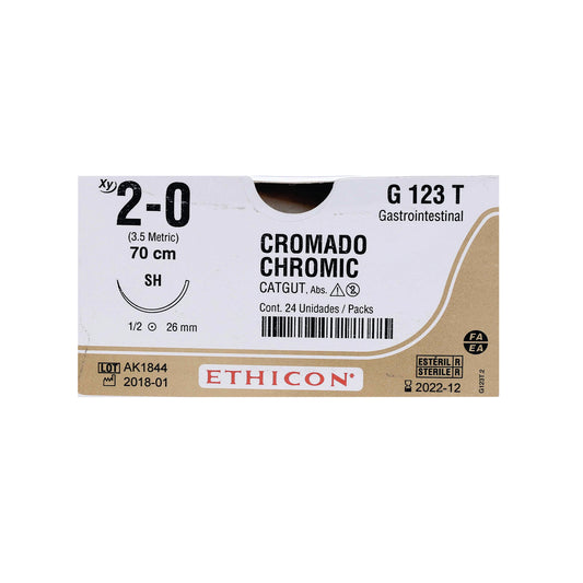 G124TCATGUT CROMICO 0 SH(25MM)GASTRO