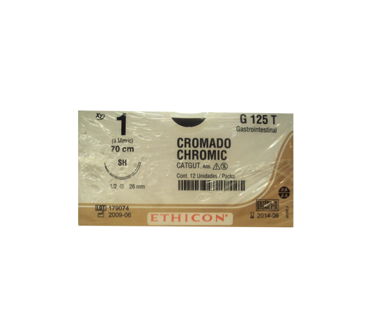 G126T CATGUT CROMICO 3/0 MH(35MM) GASTRO