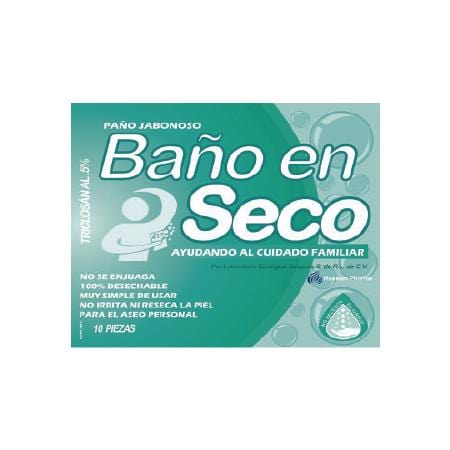 BAÑO EN SECO TRICLOSAN 5% VERDE C/10