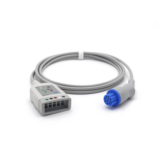545303 HEL Cable troncal ECG compatible con Datex OHmeda