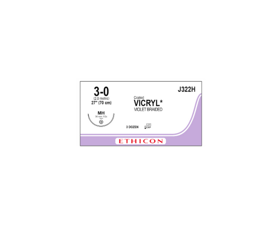 XY J323H VICRYL 2/0 MH 36MM GASTRO