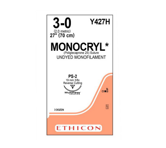 XY Y427H MONOCRYL 3/0PLASTICA